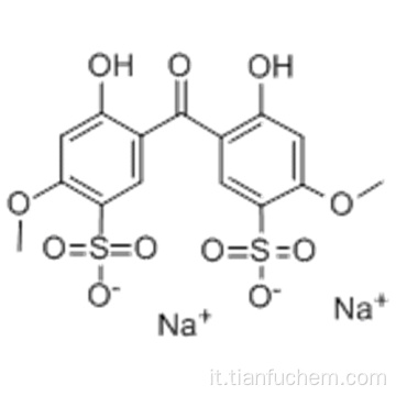 Disodio 2,2&#39;-diidrossi-4,4&#39;-dimetossi-5,5&#39;-disolfobenzofenone CAS 76656-36-5